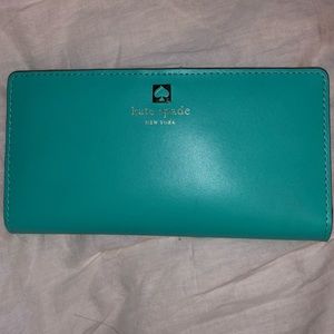 kate spade wallet turquoise